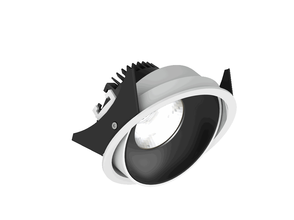 Fido 108 LV(-HE) Adjustable weiß schwarz LED Downlight Illuxtron Fido 108 HV-FD