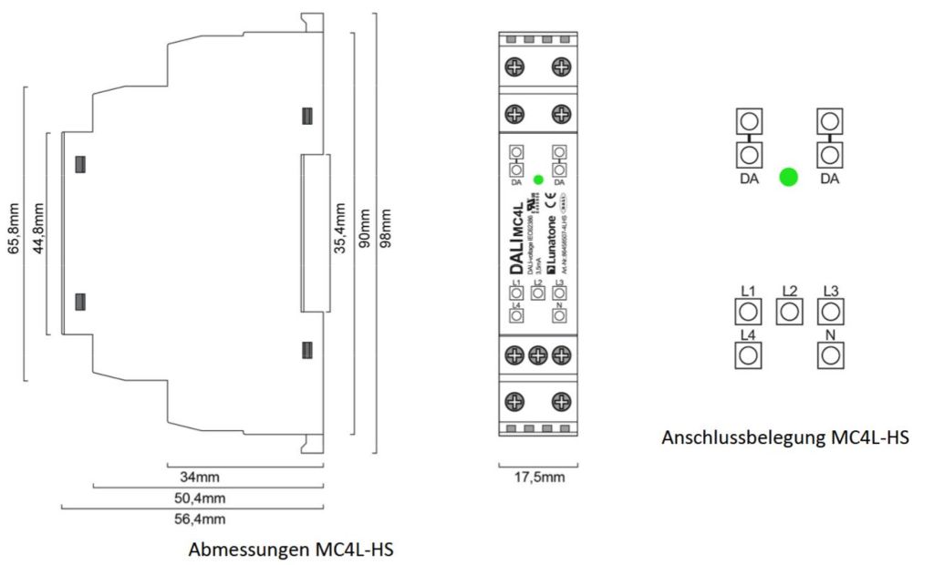 4611-3 DALI MC4L Control module with 4 L inputs | 86458507