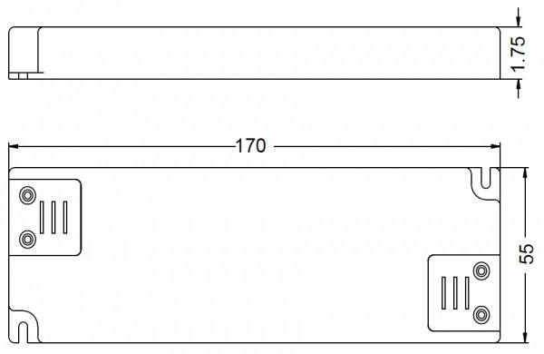 Independent LED power supply flat up to 50W 12V/24V