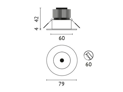 LED Einbauleuchte rund mit IP LED Einbauleuchte rund mit IP