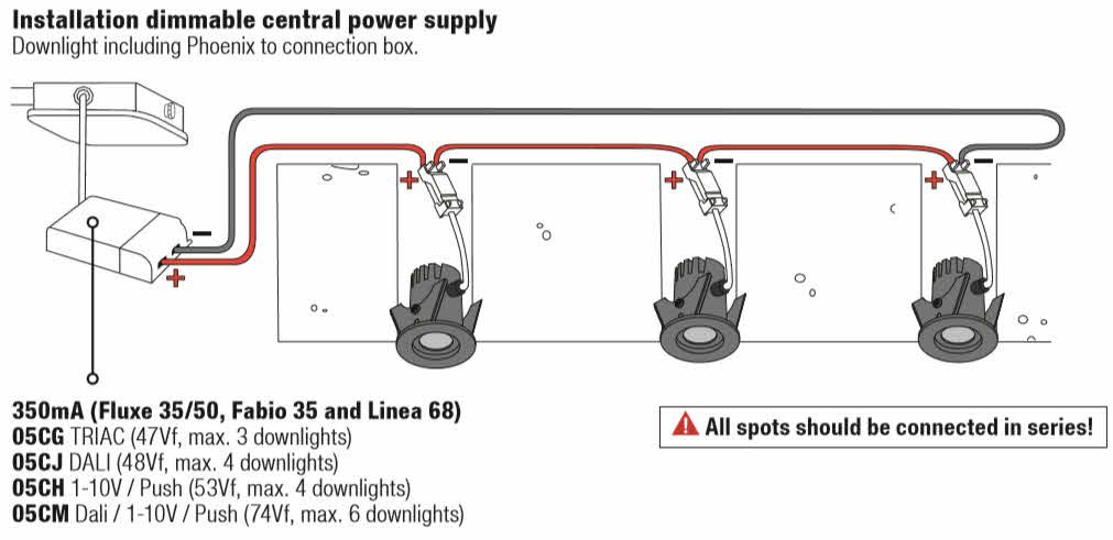 350mA Netzteile installationsdiagram