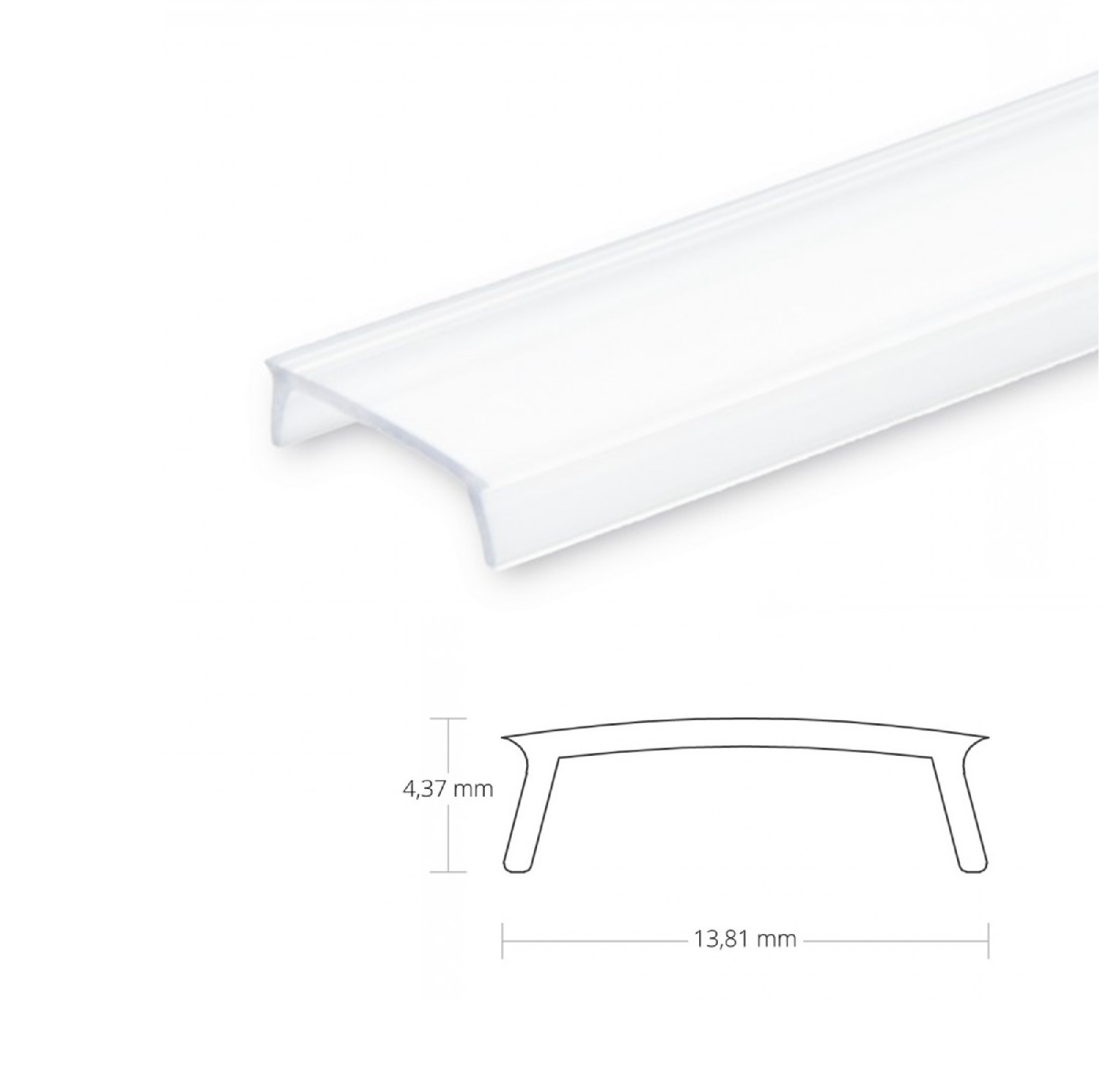 Opal cover for aluminum tile & drywall profiles 2-6m 