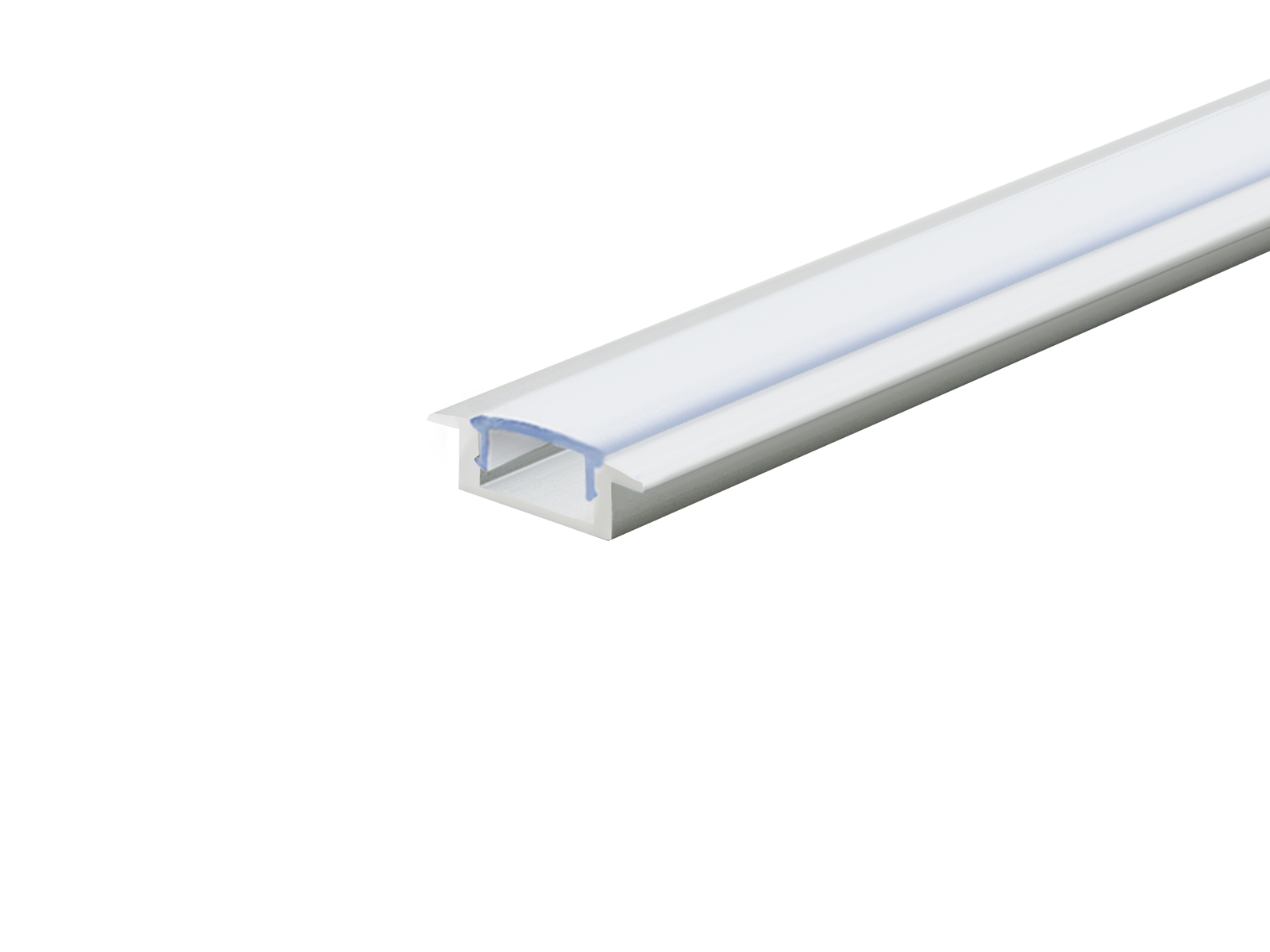 LED Alu T-Profile Slim 7mm silver with cover