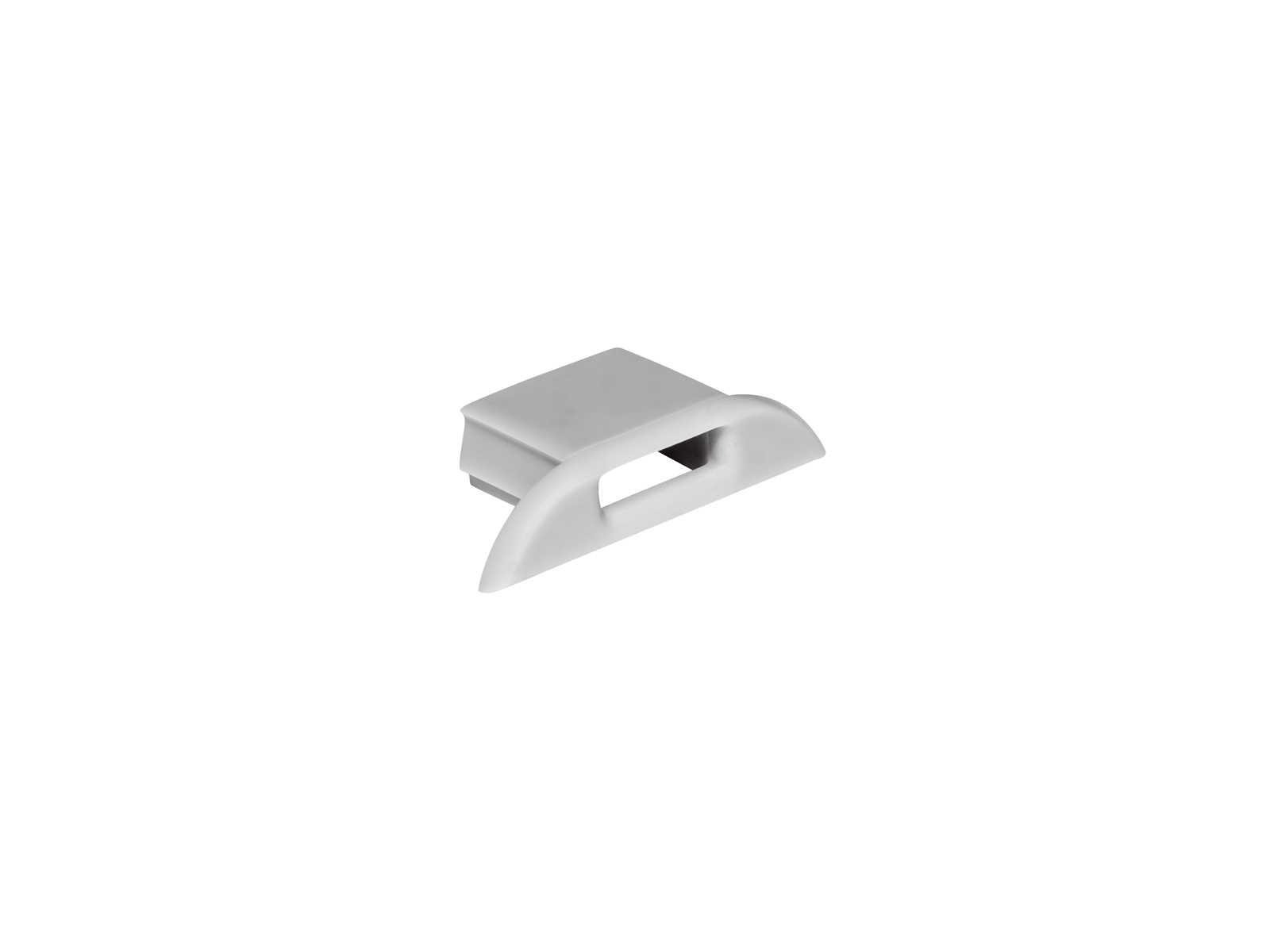 alu-9457773_flachprofil_silber_al-pu8_endkappe_mitkabeldurchgang_1600 End cap for ALU Profiles