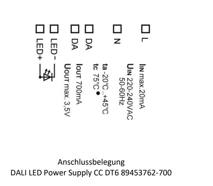 3W DALI LED Power Supply