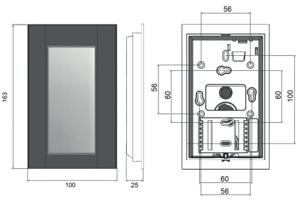 Wall touch panel | ARCA | Network Casambi C02/humidity Wall touch panel | ARCA | Network Casambi C02/humidity