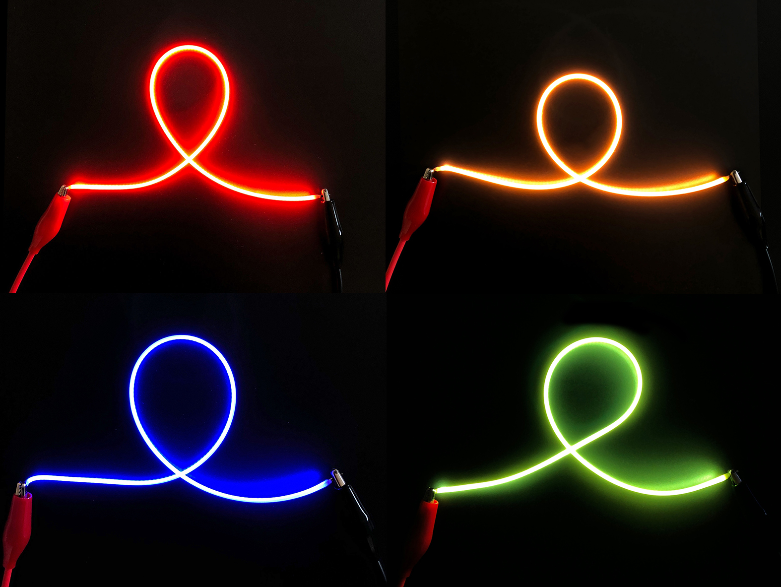 Übersicht_leuchtend LED COB flexibles Filament