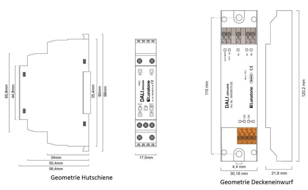 Blind control via DALI Blind control via DALI