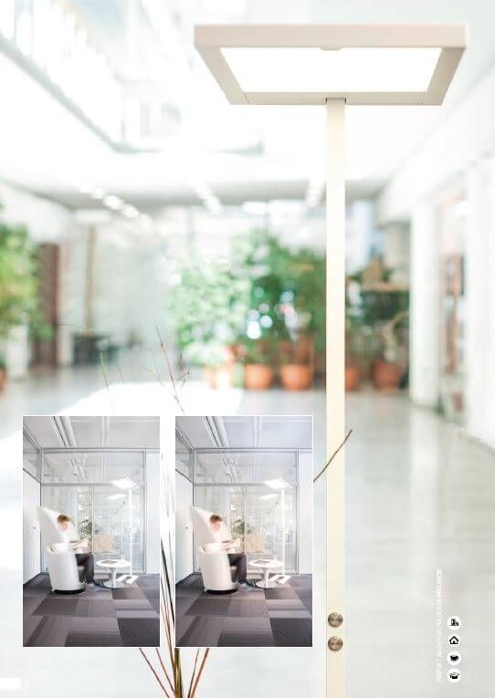 Leistungsstarke Stehleuchte Anwendung