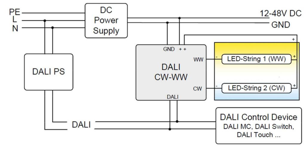 DALI DT8 LED-Driver for CW-WW