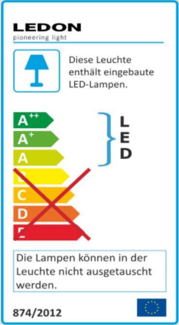 Panel rund 4000K label