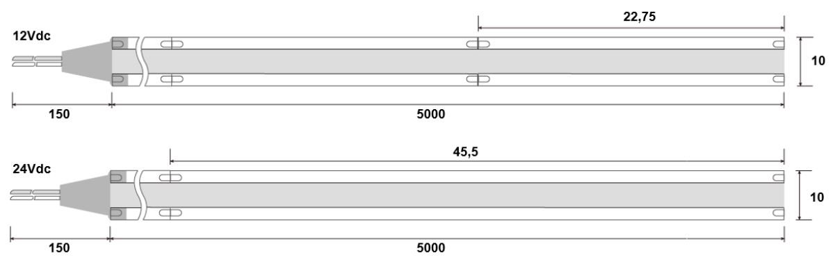 Abmessungen des Produkts