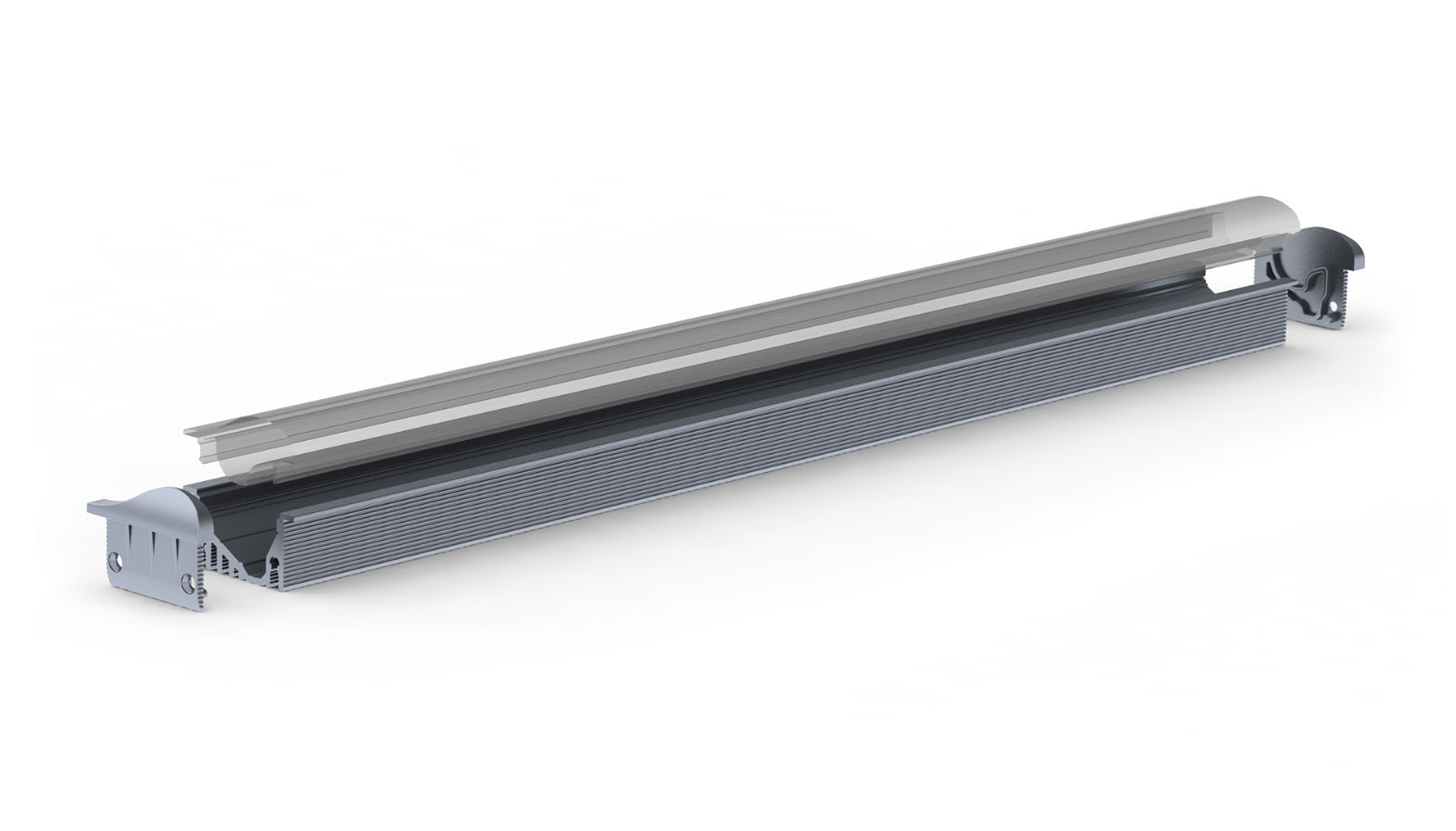 Alu T-wallwasher profile with 12 ° radiation